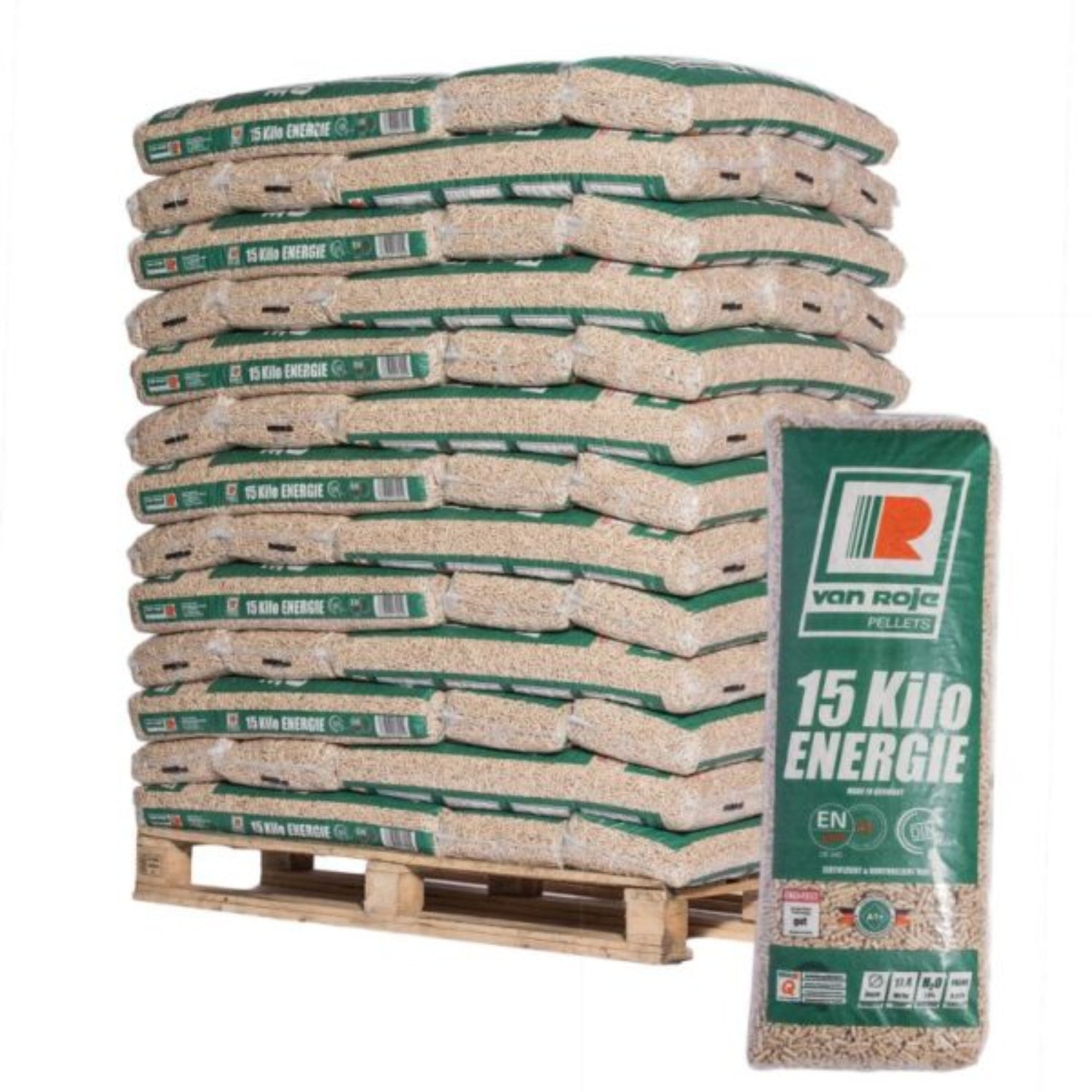 ENERBIO-PELLET – PALETTE MIT 77 SÄCKEN ZU 15 KG